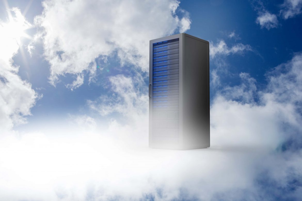 Server Tower Blue Sky